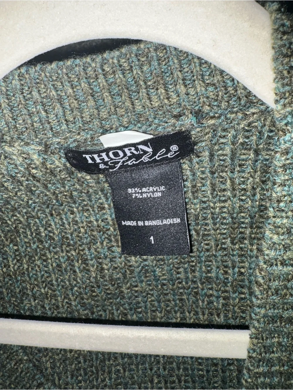 Thorn Olive Green Embroidered Nature Cardigan